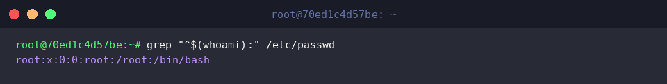 Checking restored shell configuration in etc passwd