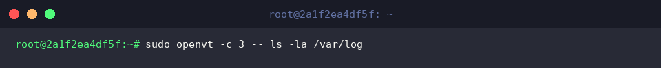 Launching process on tty3 with sudo openvt