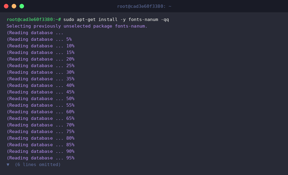 Installing Nanum Korean fonts on Ubuntu