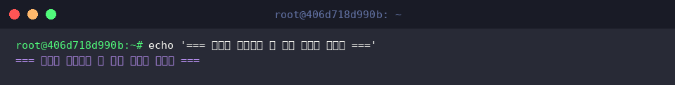 Printing delimiter for terminal driver reset test