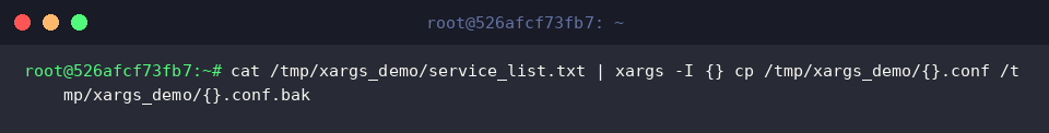 Run dynamic backup pipeline with curly brace substitution