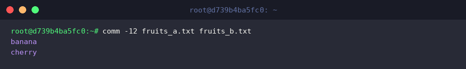 Extract common records using comm -12
