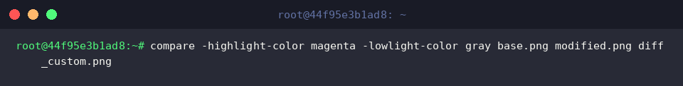 Customizing diff highlight and lowlight color schemes