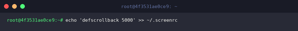Set default scrollback history to 5000 lines