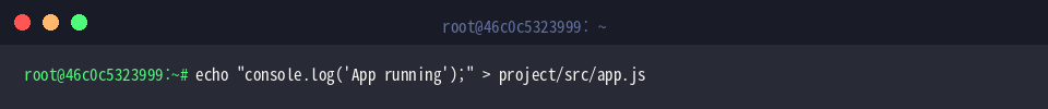 Creating a dummy application script