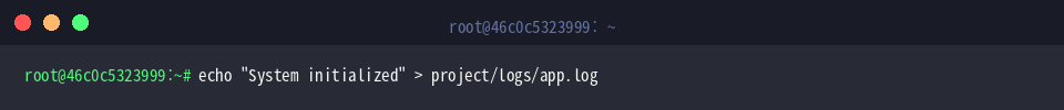 Creating a mock log file