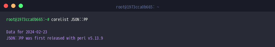 Verify JSON::PP introduction release with corelist
