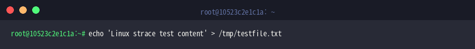 Generating test fixture in /tmp