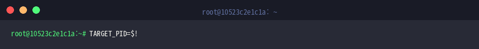 Storing last background PID