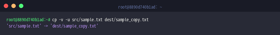 Execute conditional update with verbose flag