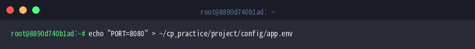 Write configuration parameters