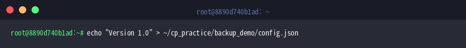 Create initial JSON configuration