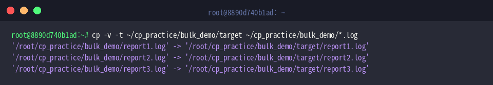 Execute bulk transfer with target-first option