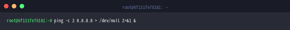 Sending ping probes to 8.8.8.8