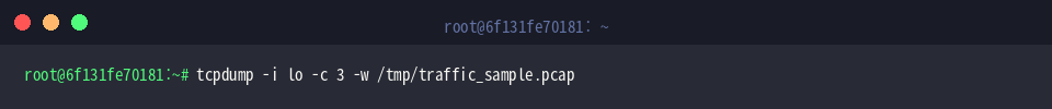 Saving packet capture to PCAP file