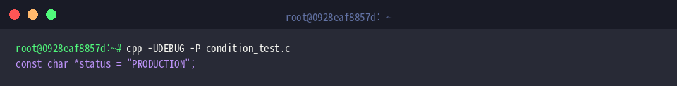 Evaluating code with DEBUG flag undef via -U