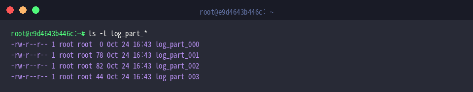 List custom-prefixed log files