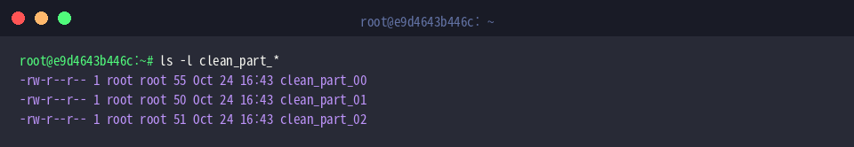 Confirm absence of empty output files