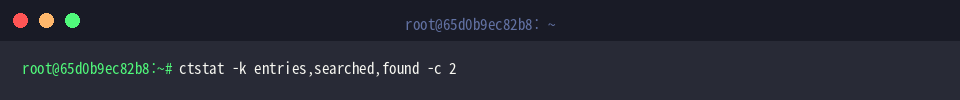 Filter ctstat output for specific fields