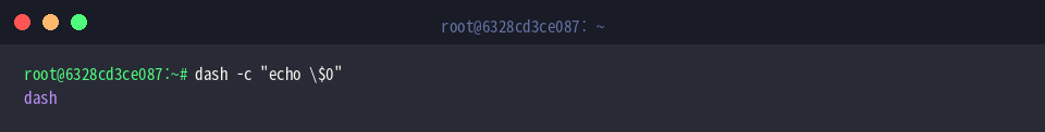 Displaying the active interpreter name via $0