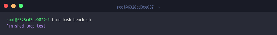 Measuring execution time under bash