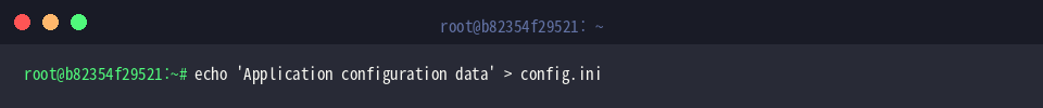 Generating dummy configuration payload