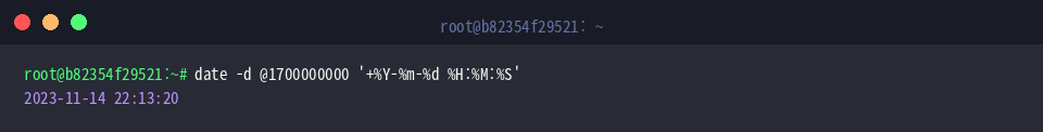 Decoding epoch integer into structured datetime