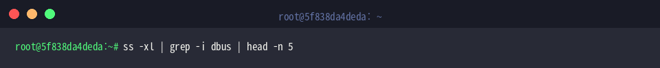 Querying active UNIX listening sockets associated with dbus
