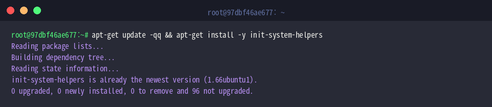 apt-get update -qq && apt-get install -y init-system-helpers